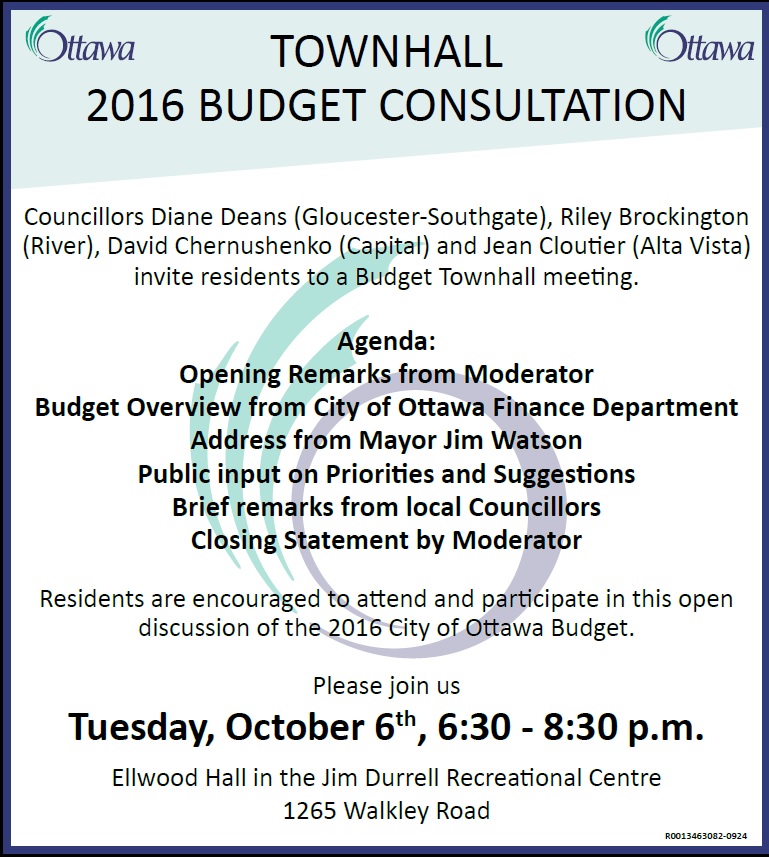 2016 Budget Townhall meeting