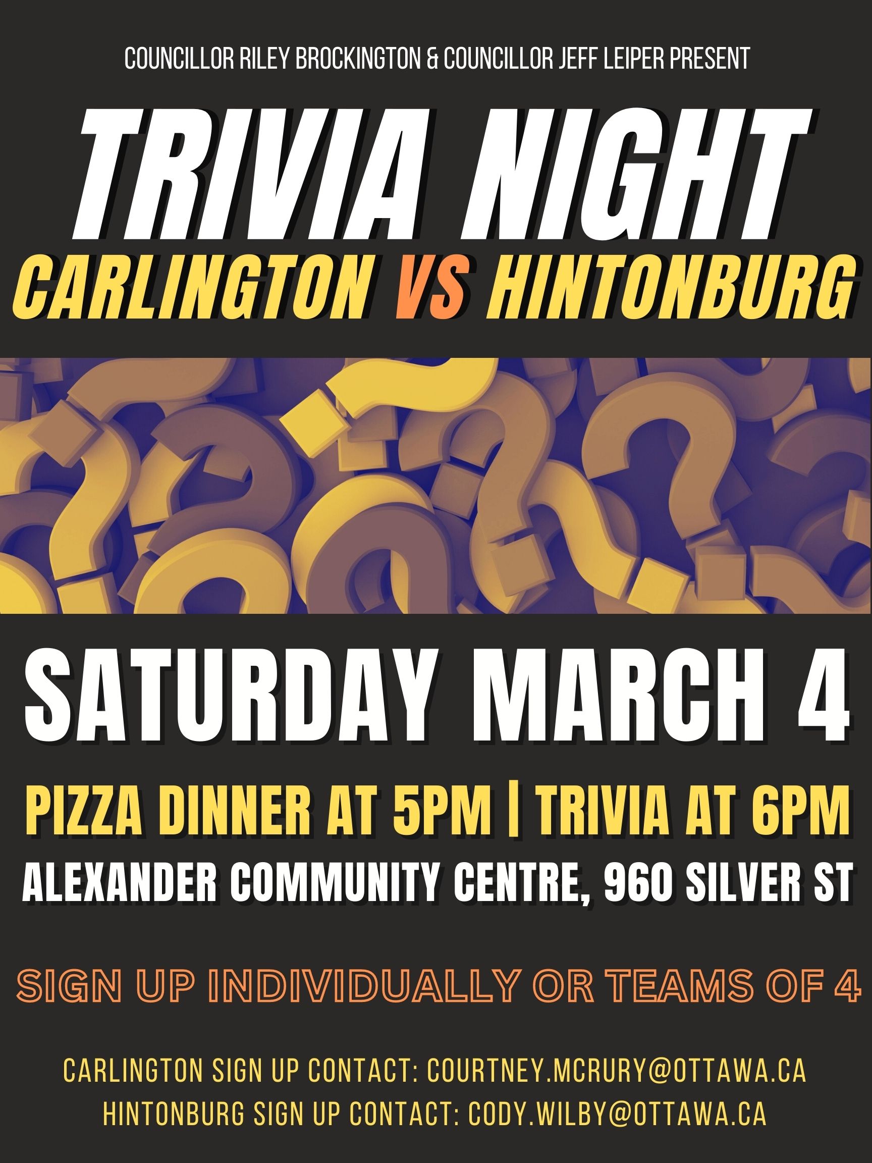 Trivia Night Carlington Vs Hintonburg